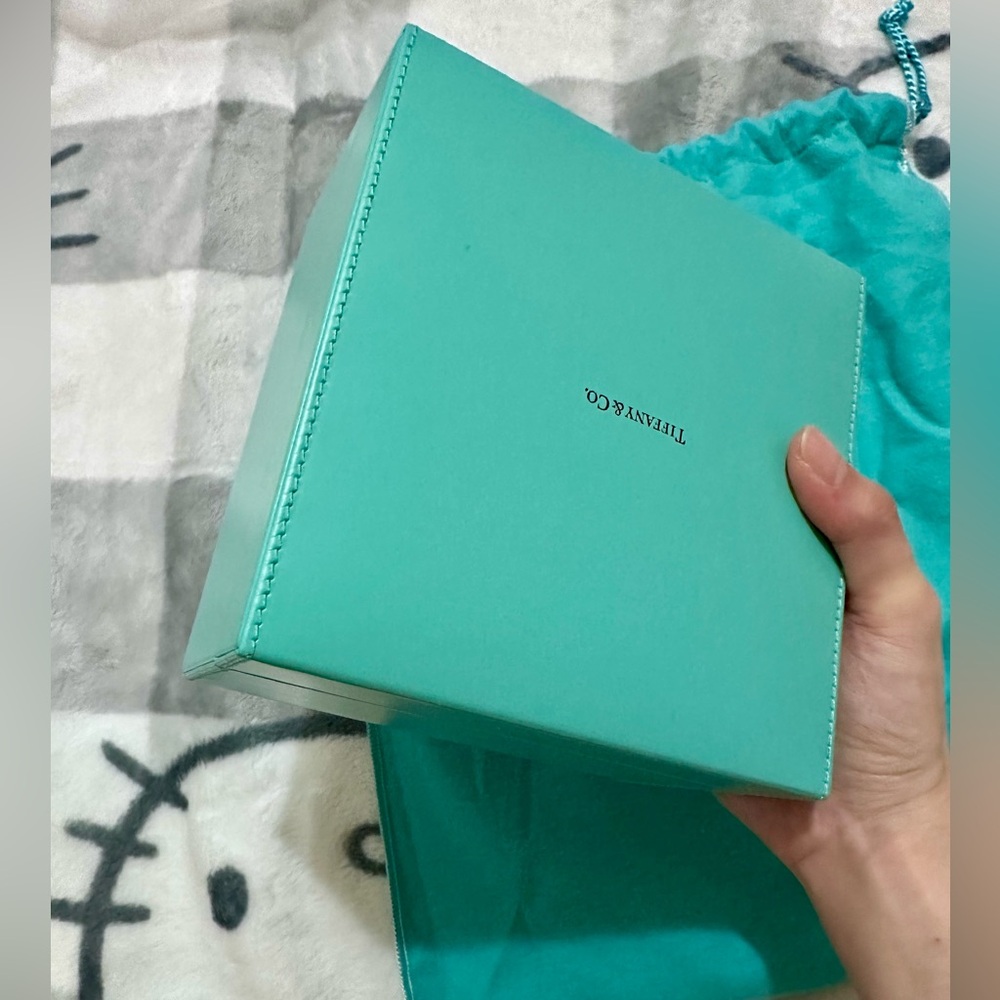 Tiffany & Co. Blue leather Jewelry Box - Picture 10 of 10